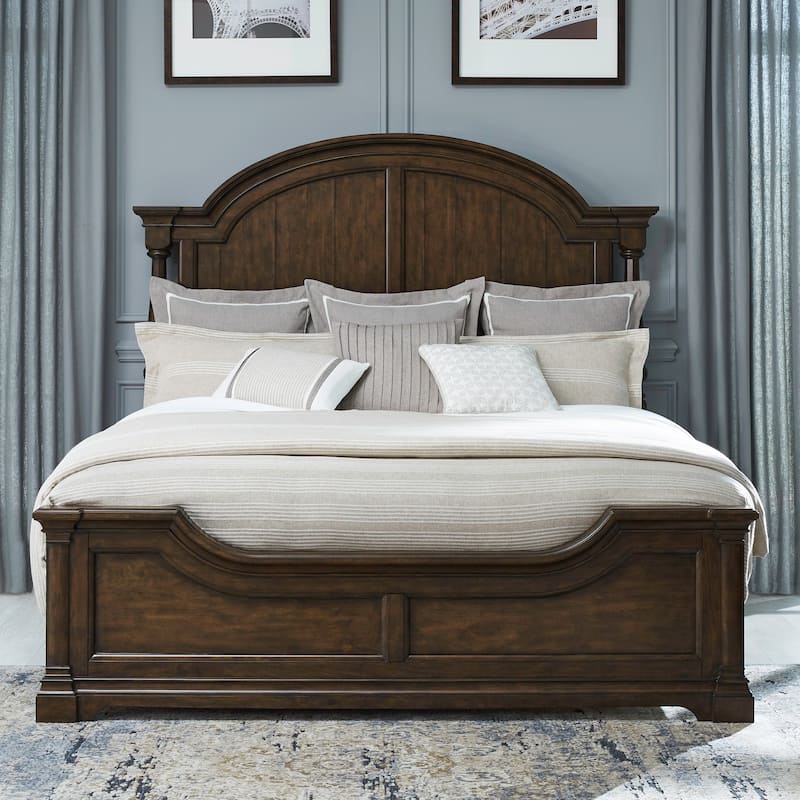 Liberty Furniture Arden Road Poster Bed Bedroom Sets with Dresser & Mirror, Chest, Nightstand - King or Queen