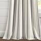 preview thumbnail 86 of 85, Lush Decor Farmhouse Stripe Yarn Dyed Cotton Window Curtain Panel Pair