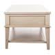 preview thumbnail 5 of 10, SAFAVIEH Manelin White Washed Coffee Table With Storage Drawers - 54" W x 23.6" D x 19.3" H