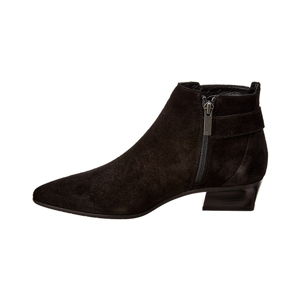 aquatalia black suede booties