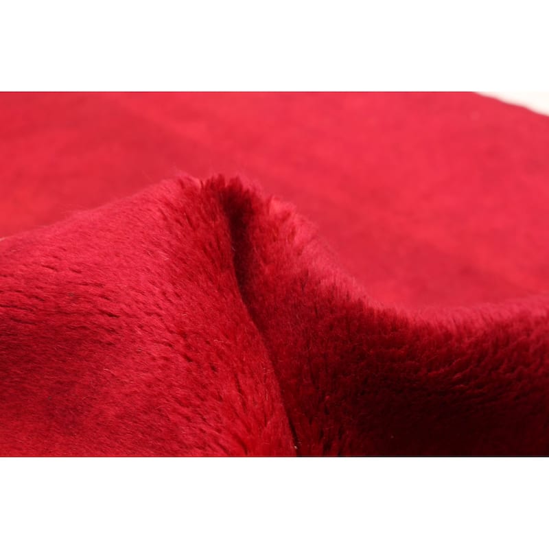 ECARPETGALLERY Hand-knotted Color Transition Red Wool Rug - 2'8 x 9'11