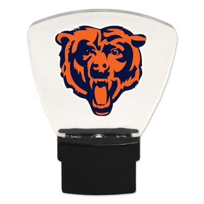 NFL LED Night Lights, Chicago Bears, with Team Logo