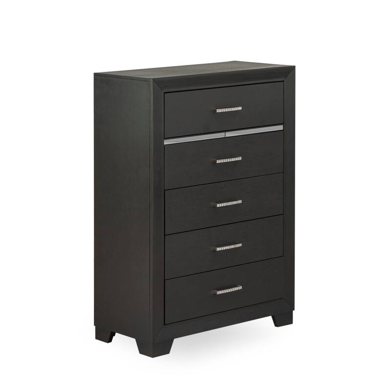 East West Furniture Denali Queen Size Bedroom Set with Upholstered Headboard (Pieces Option)