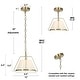 preview thumbnail 6 of 7, Modern Glam Brass Gold Drum Chandelier for Kitchen Island/ Dining Room/ Foyer