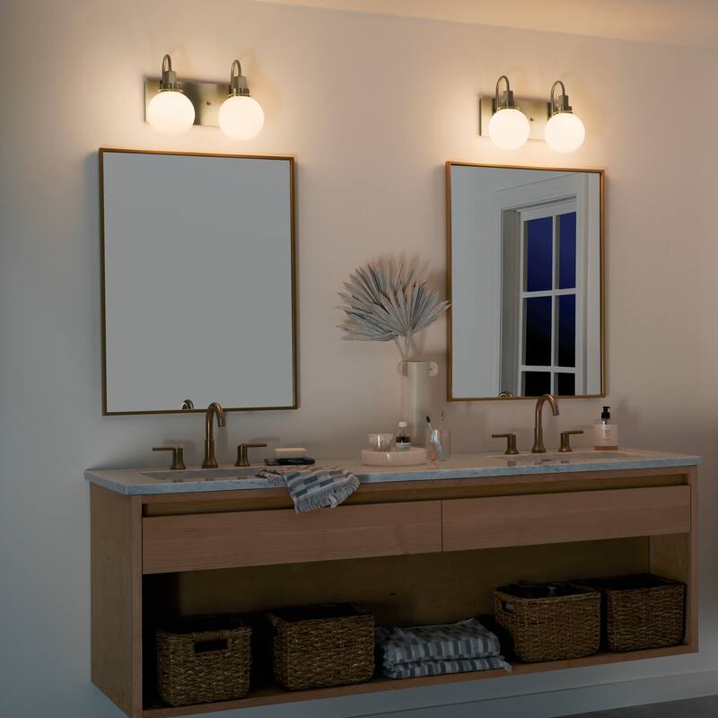 Kichler Lighting Hex 14.25 in. 2-Light Champagne Bronze Vanity Light