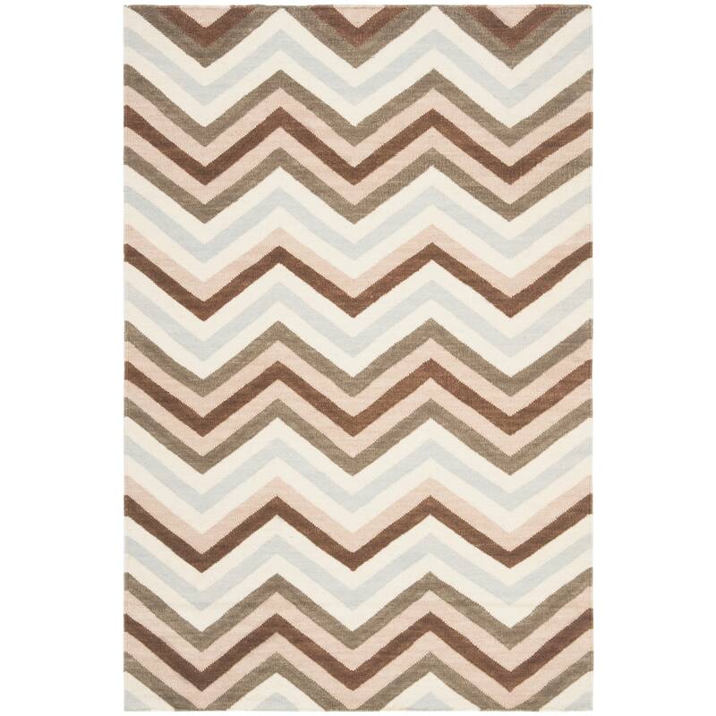 SAFAVIEH Handmade Flatweave Dhurries Manetta Modern Wool Rug
