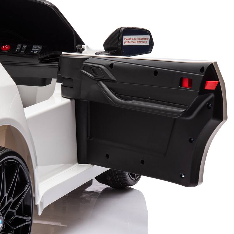 BMW M4 12v Kids ride on toy car 2.4G W/Parents Remote Control,Three speed adjustable,A handle with wheels and a pull