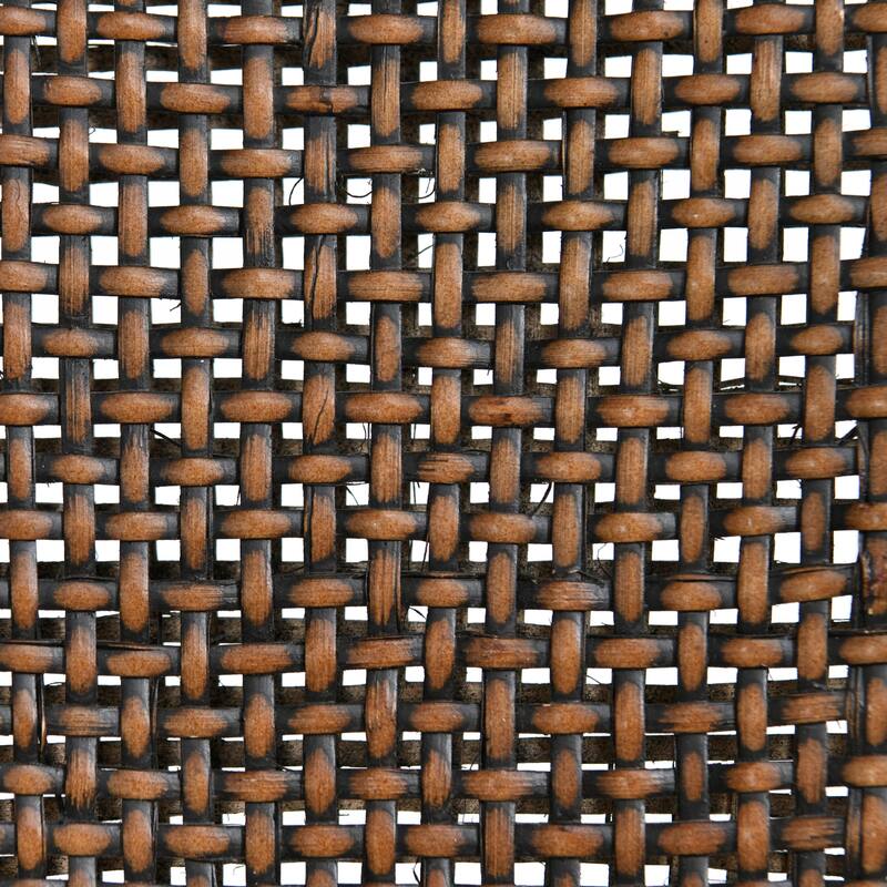 Boho 18" Seat W Rattan Accent Chair Mahogany Leg Base