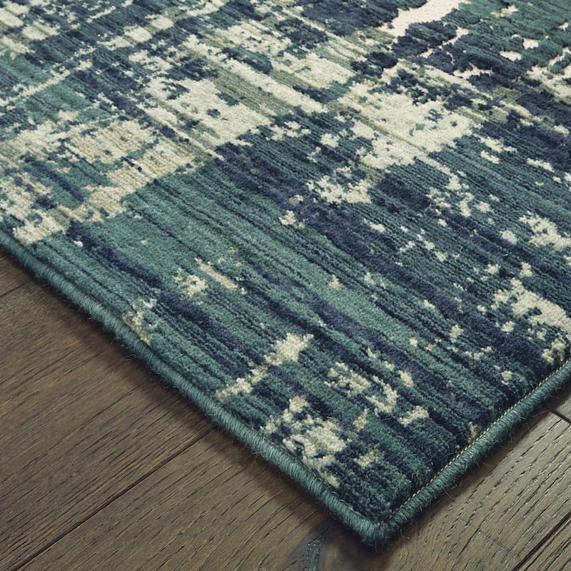 Style Haven Abstract Wool Blend Area Rug