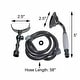 preview thumbnail 4 of 9, Handheld Telephone Shower Head Set With 58in Flex Hose Chrome Renovators Supply