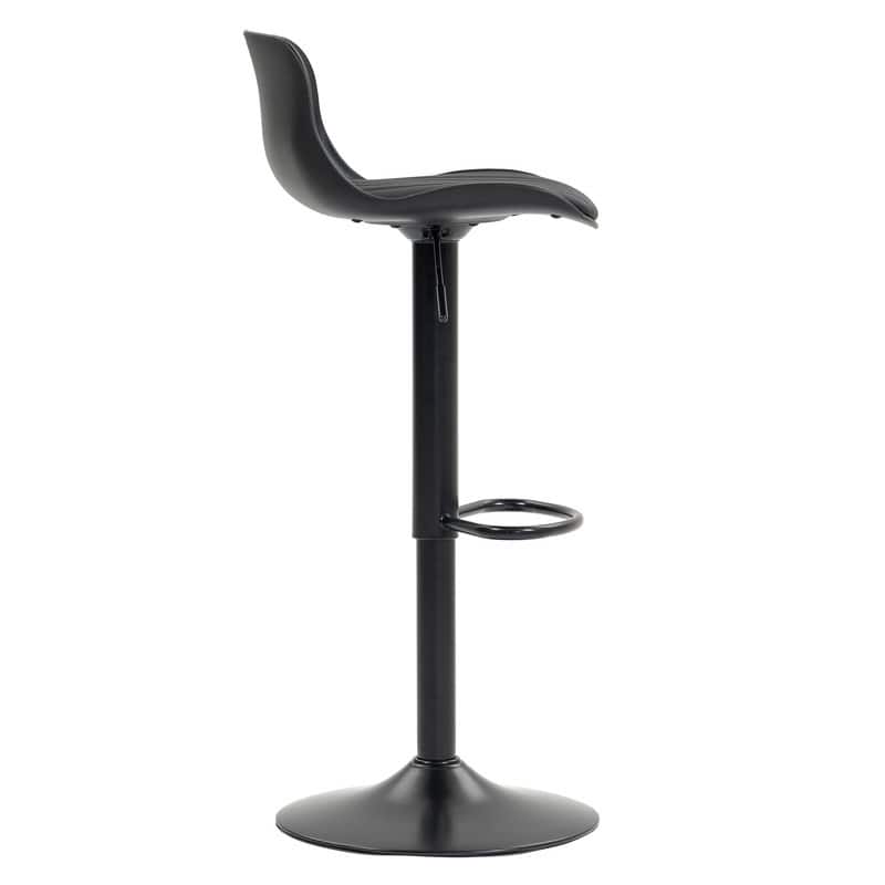 Adjustable Swivel Bar Stools Set of 2 - Modern Counter Height Kitchen Island Chairs with Back Support