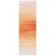 preview thumbnail 83 of 171, SAFAVIEH Adirondack Wilmy Ombre Distressed Rug 2'6" x 10' Runner - Orange/Red