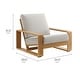 preview thumbnail 3 of 14, Lirienne Outdoor Patio Aluminum Faux Wood Armchairs Set of 2