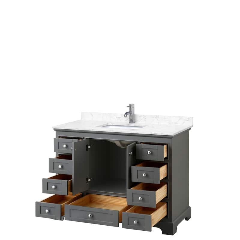 Deborah 48-inch Single Vanity, Cultured Marble Top