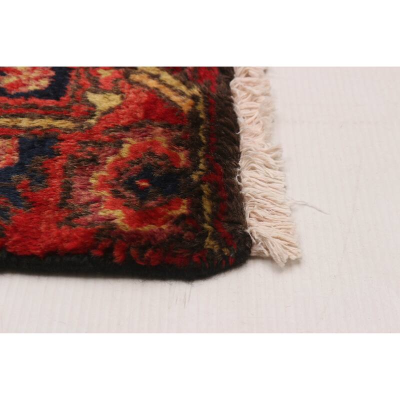 Andelz Navy, Red Rug 3'4" x 5'2" - 3'4 x 5'2
