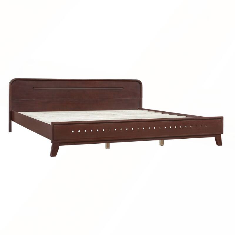 Pine Solid Wood Bed with Timeless Design Easy Assemble