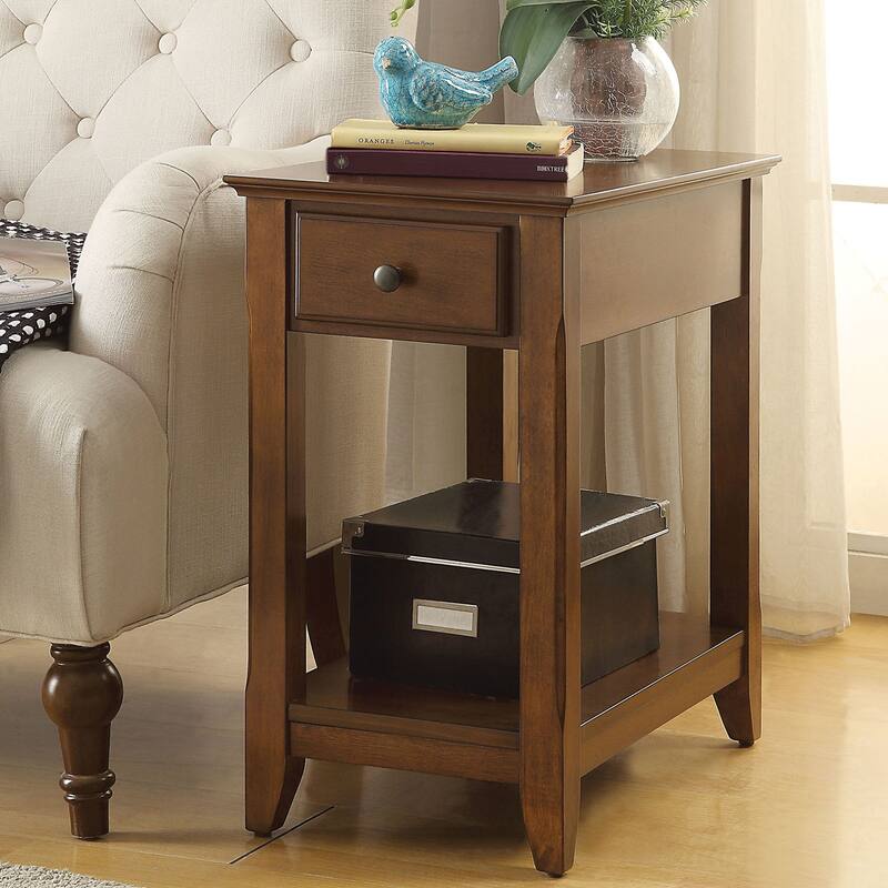 Wooden Rectangular Top with One Drawer