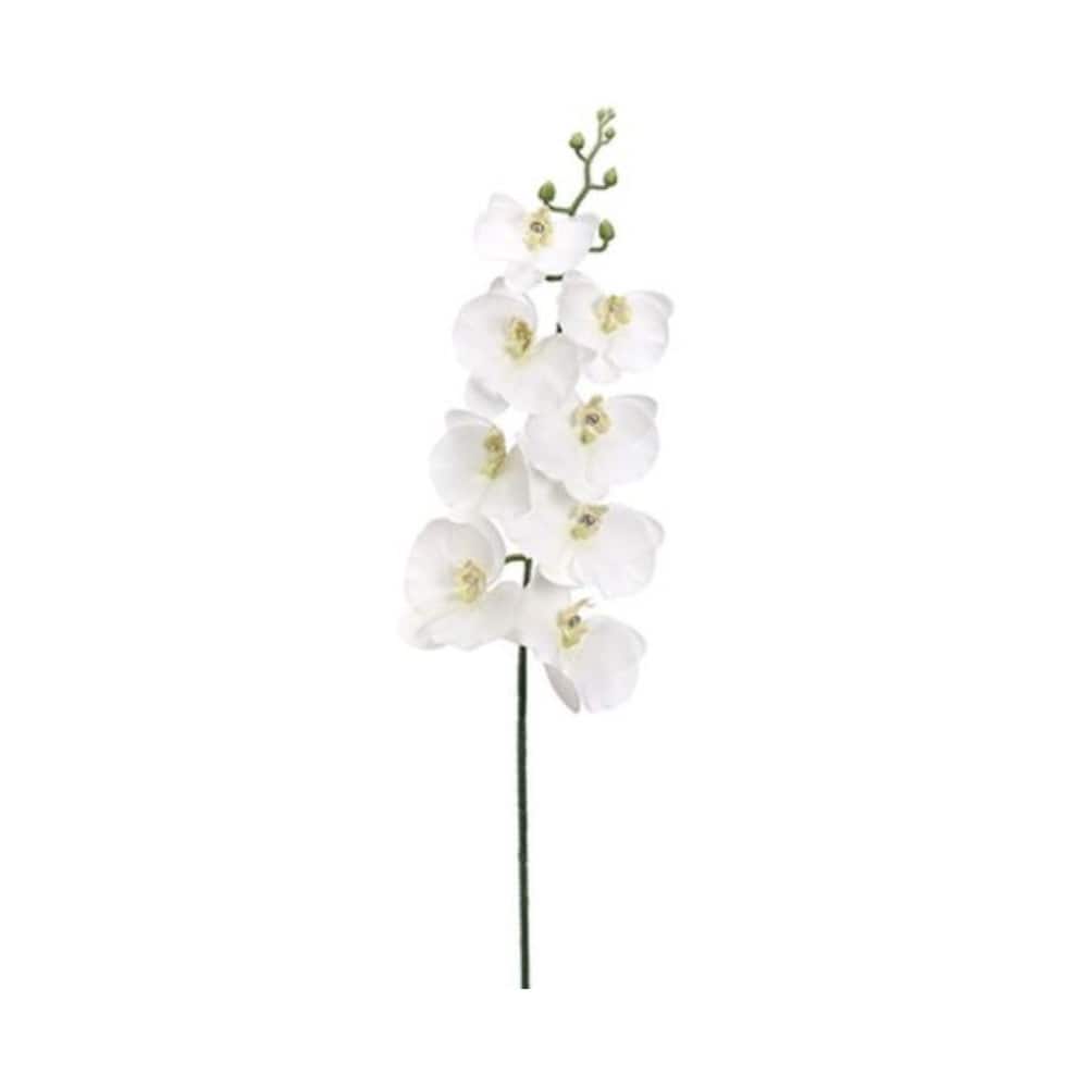 Phalaenopsis Orchid Artificial Spray - 32" - White