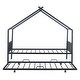preview thumbnail 10 of 45, Metal Adorable House Twin Size House Bed with Twin Size Trundle Bed,Kids and Baby