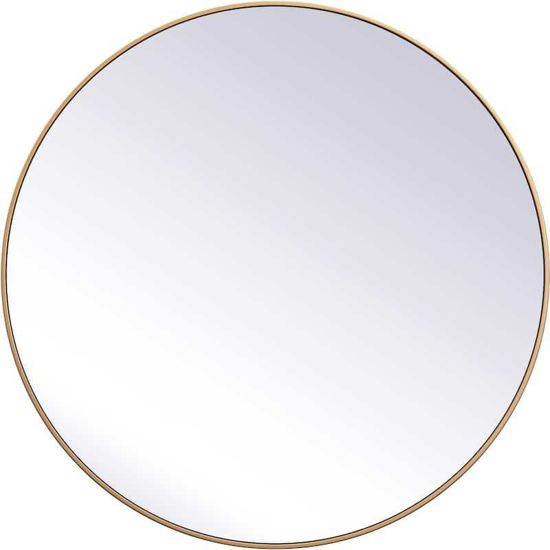 Elegant Lighting Eternity 45" Diameter Circular Beveled Metal Framed - Brass