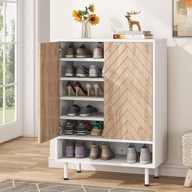Entryway Shoe Storage Cabinet Shoe Rack Organizer Cabinet with Door