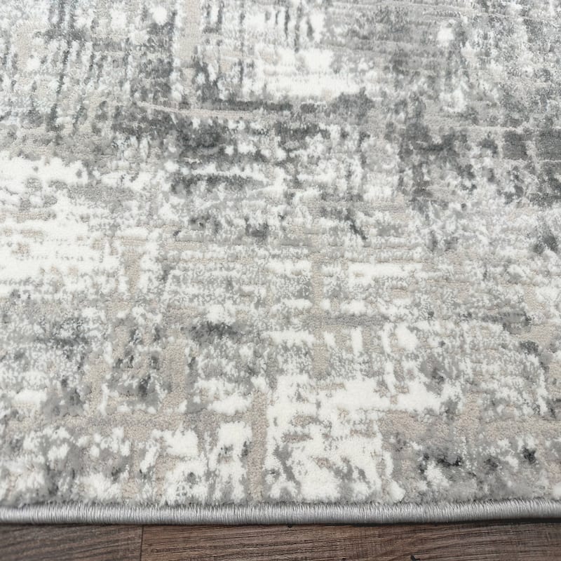 Admire Home Living Lucio 1241 Transitional Striated Area Rug