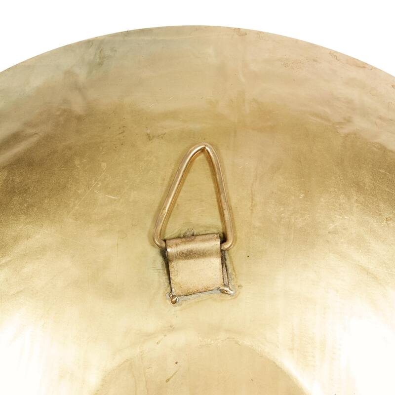 Metal Plate Large Metallic Disk Wall Decor - Set of 3 Gold - Roche River Decor