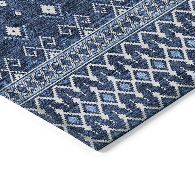 HomeRoots Tribal Transitional Rectangle Outdoor Rug