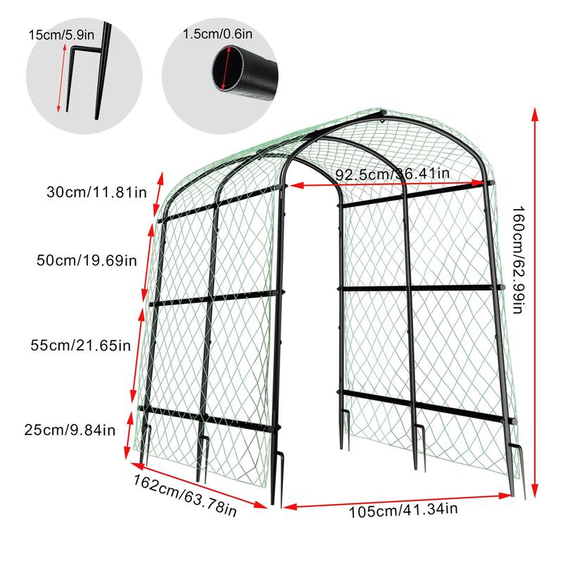 Heavy-duty Green Cucumber Garden Trellis