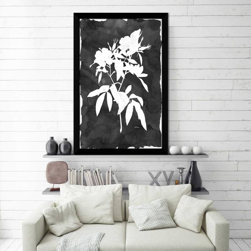 "Black Botanical I" by Carol Robinson Print on Acrylic