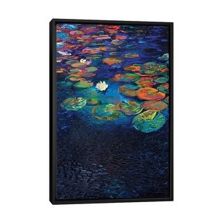 iCanvas "Nymphaea Lotus" by Iris Scott Framed Canvas Print - Bed Bath ...