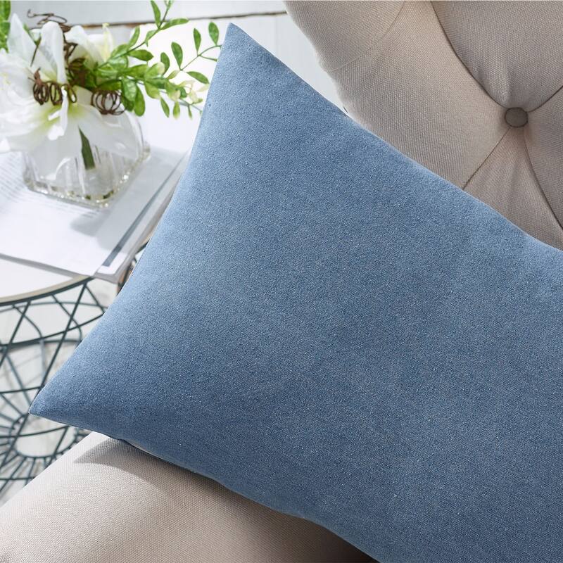 Cotton Decorative Throw Pillow Cover (set of 2), NO INSERT