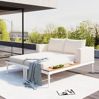 Modern Outdoor Daybed with Side Space Design by Leisure Zone - Bed Bath ...