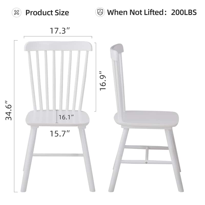 4 PCS Solid Wood Dining Chair