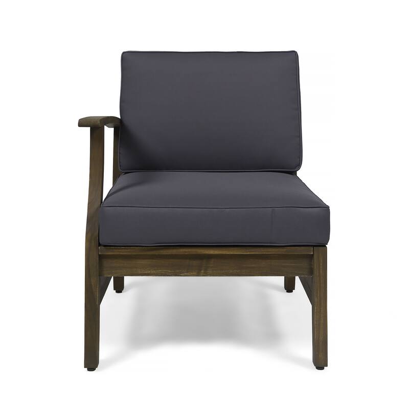Perla Outdoor Acacia 4-pc. Cushioned Sofa and Table Set by Christopher Knight Home