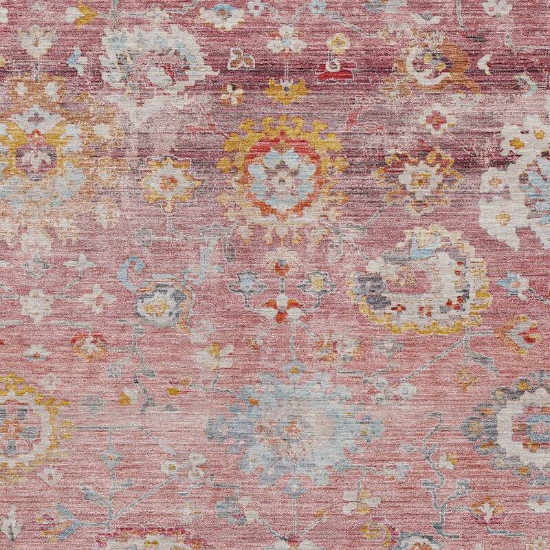 HomeRoots Floral Traditional Rectangle Outdoor Rug