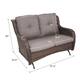 Option Brown Rattan - Grey Cushion