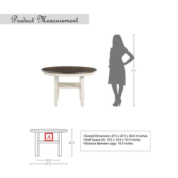 dimension image slide 1 of 2, Howth Round Wood Dining Table