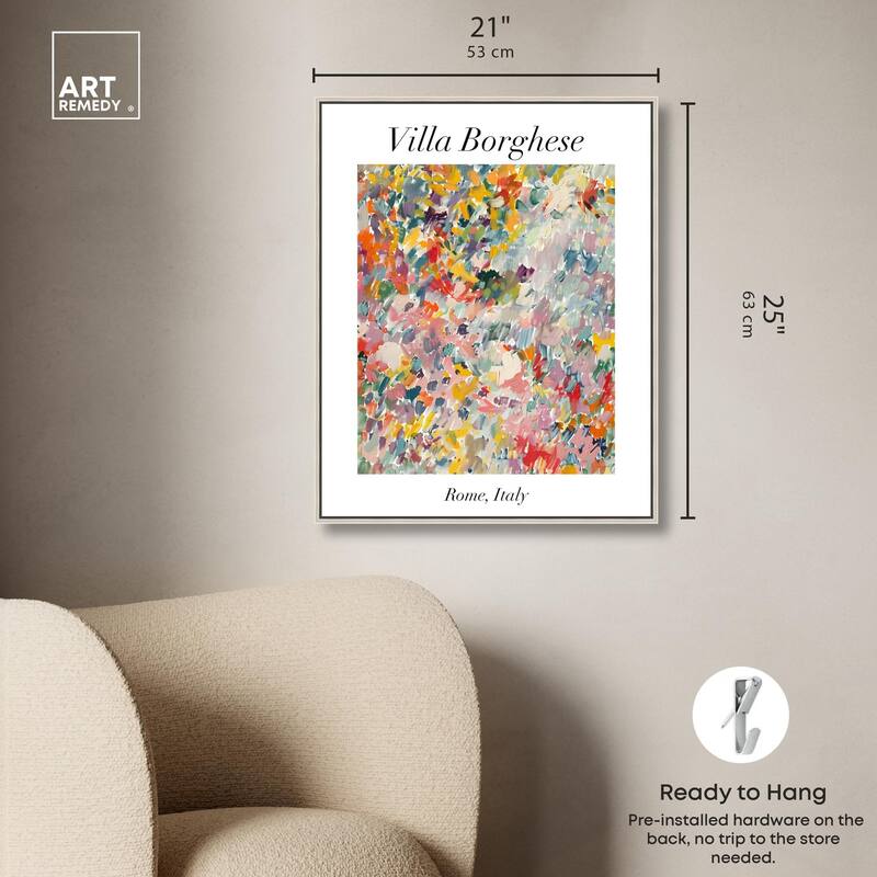 Villa Borghese Canvas by Art Remedy