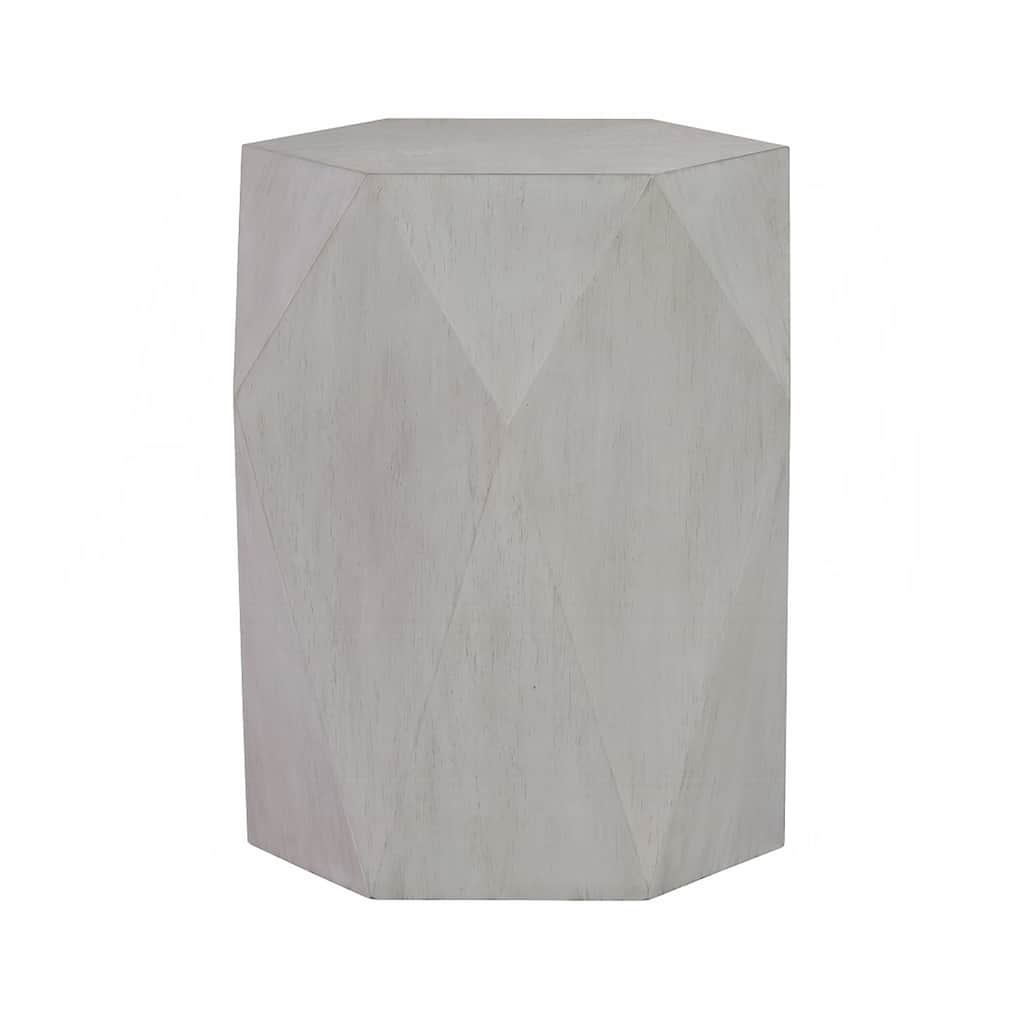Wooden End Table with Diamond Shape