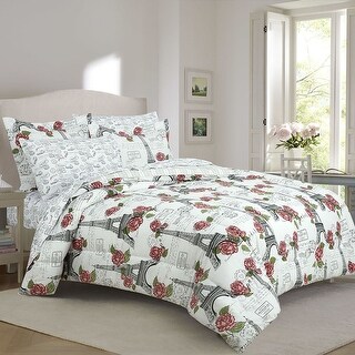 Paris Rose Eiffel Tower Bed in a Bag - Bed Bath & Beyond - 34559714