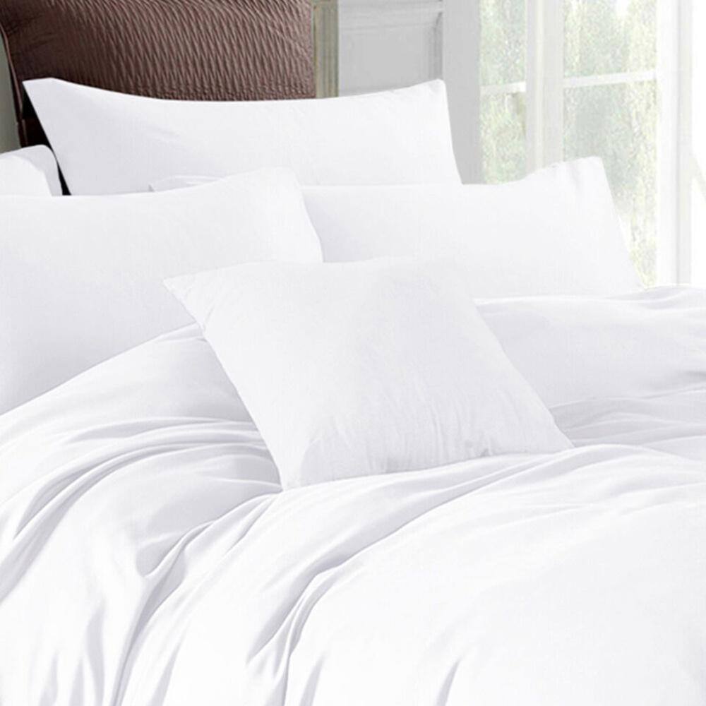 3pc Full Size Duvet Cover With Pillow Shams Bedding Set White Bed