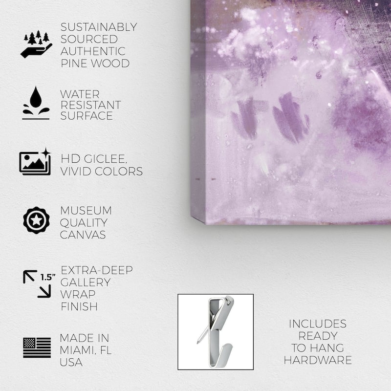 Wynwood Studio Abstract Michaela Nessim - A Cure for Dreamers Lilac Purple and Modern & Contemporary Wall Art Canvas Print