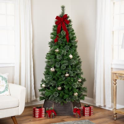 Medium Mixed Cashmere Pine Artificial Christmas Tree - 6.5' - Unlit - 6.5 Foot