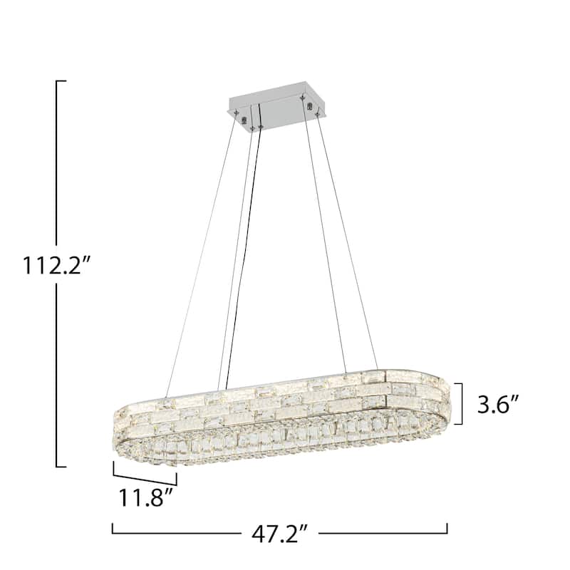 Artcraft Elegance Integrated LED Island Light - Chrome Finish