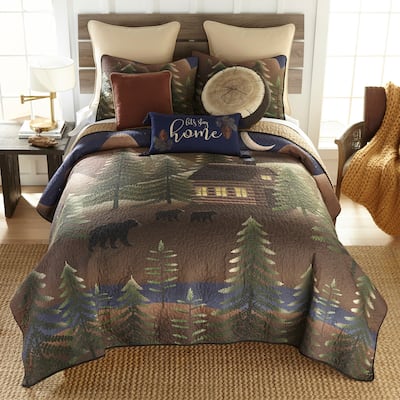 Donna Sharp Folk Art Forest 3PC Quilt Set
