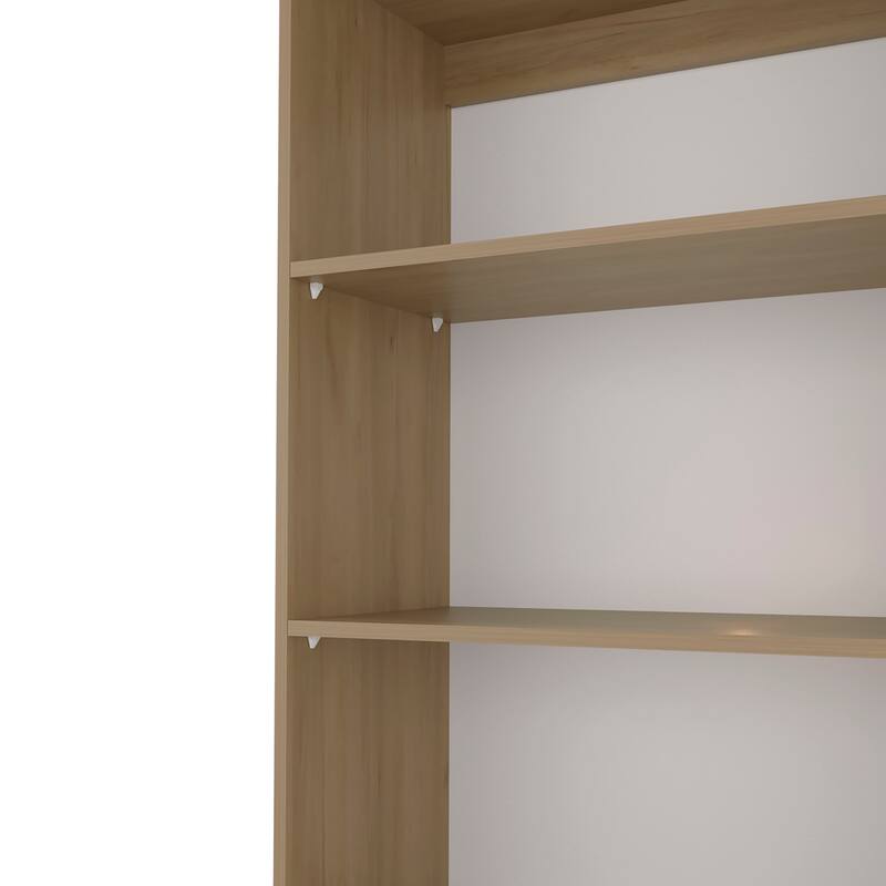 Dam Bookcase with Open Storage and 5 Shelves