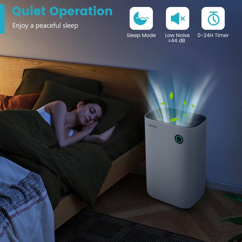 Costway 73-Pint Quiet Dehumidifier with 5 Modes 4,500 Sq. ft Coverage - See Details