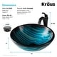 preview thumbnail 25 of 35, Kraus Glass Vessel Sink, Bathroom Faucet, Pop Up Drain, Mounting Ring