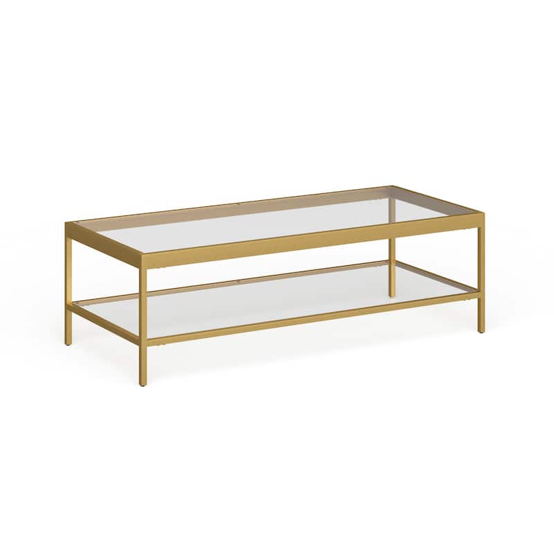 Alexis Metal and Glass Coffee Table